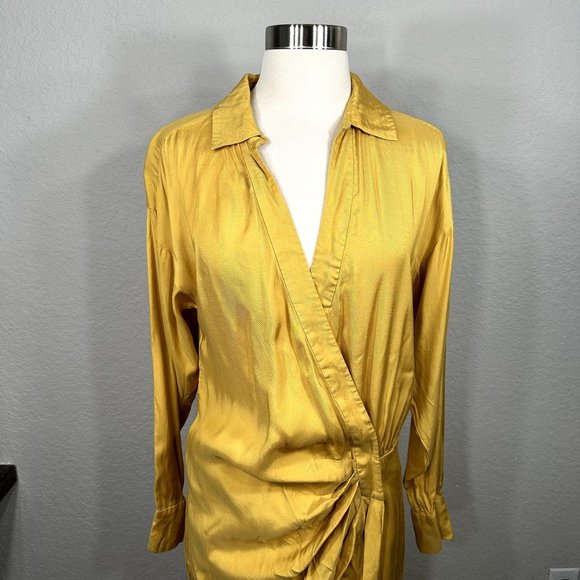 L'Academie The Gigi Maxi Dress in Mustard Yellow - Picture 5 of 14